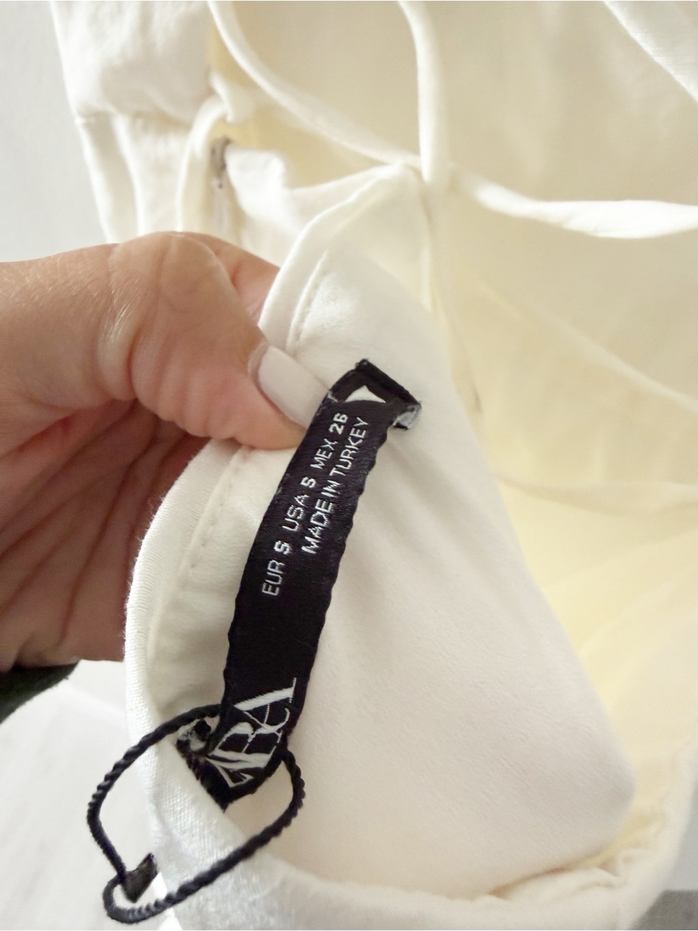 Zara White Linen-Blend Strappy Back Front Slit Midi Dress Size Small (S) - Picture 9 of 11